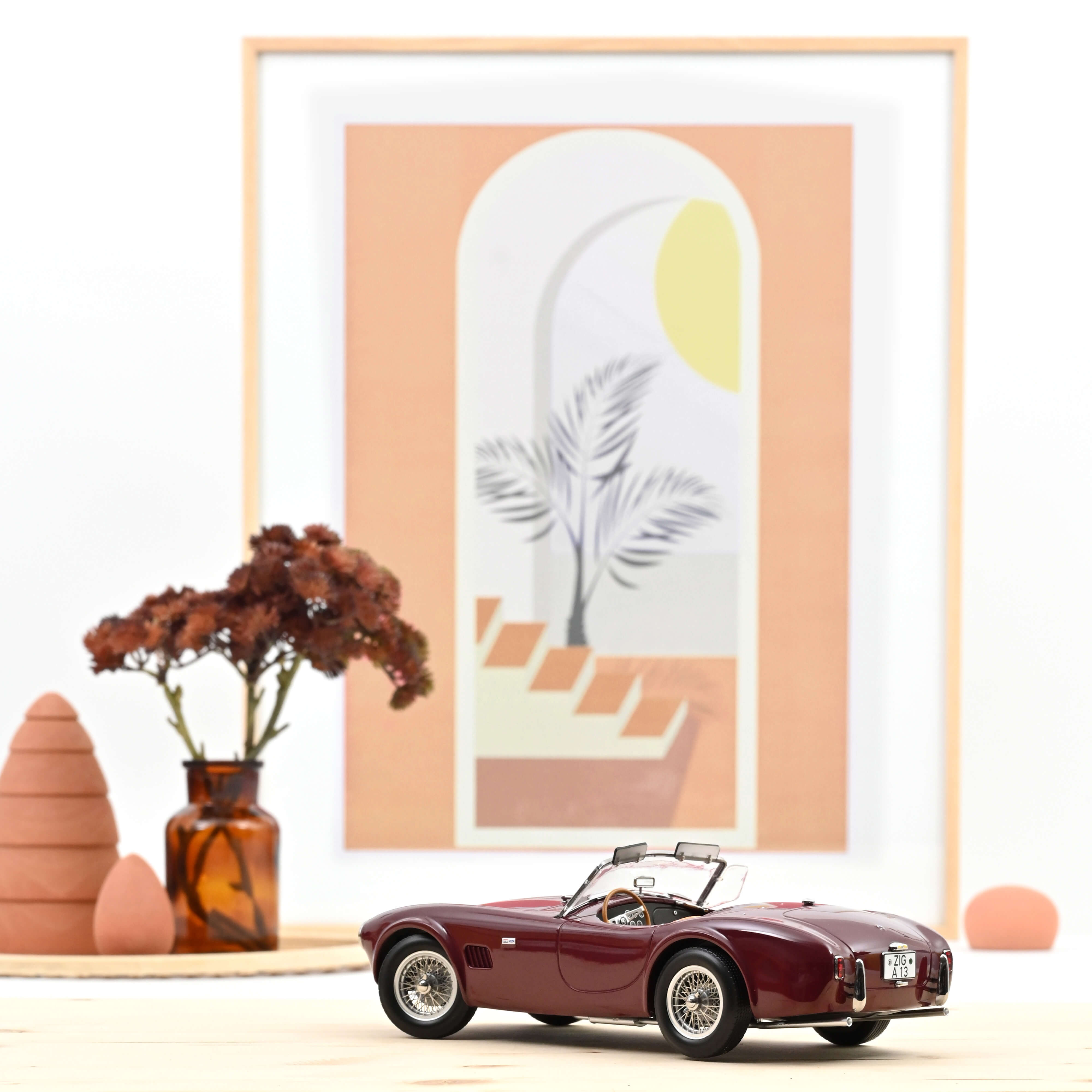 norev-ac-cobra-289-1963-modellino-auto-1-18-rosso-scuro image 2