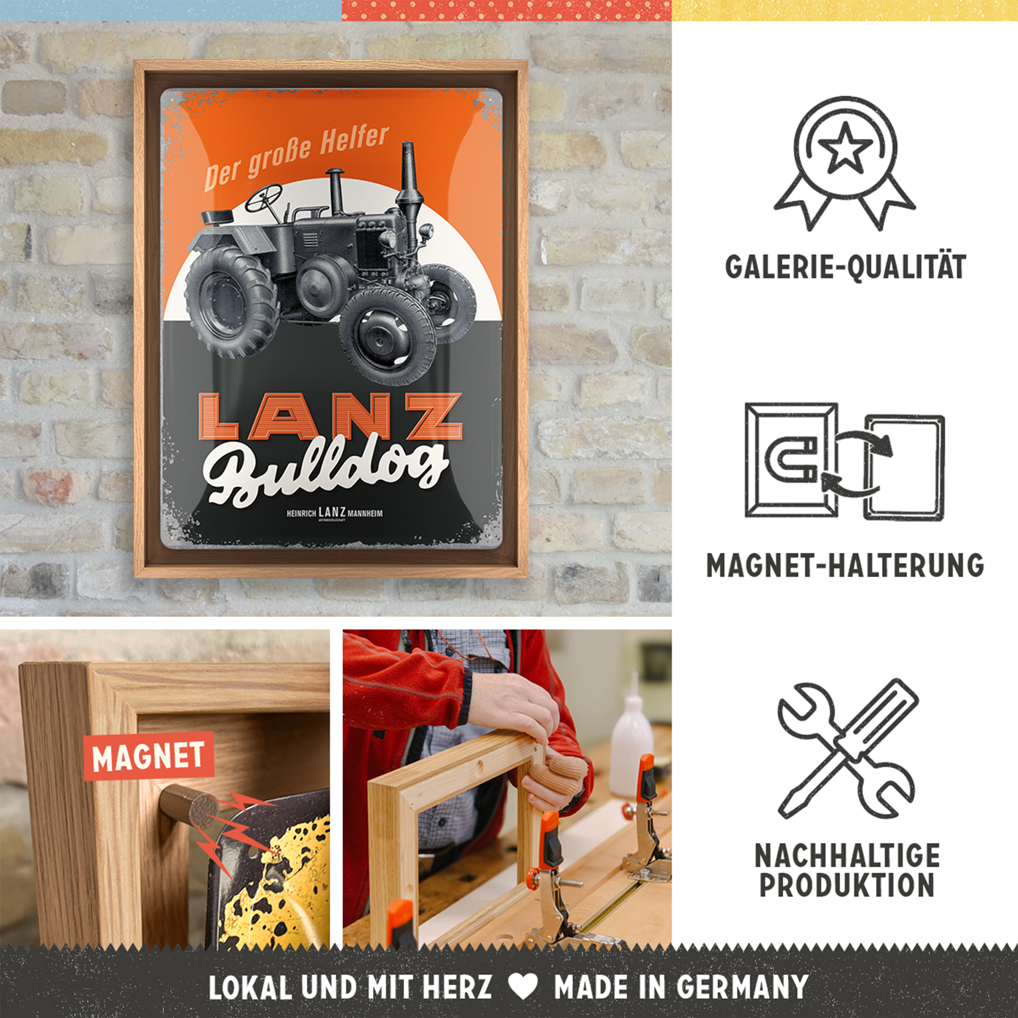 nostalgic-art-lanz-bulldog-n-frame-l-edition-cornice-in-legno-33-5x44-cm image 3