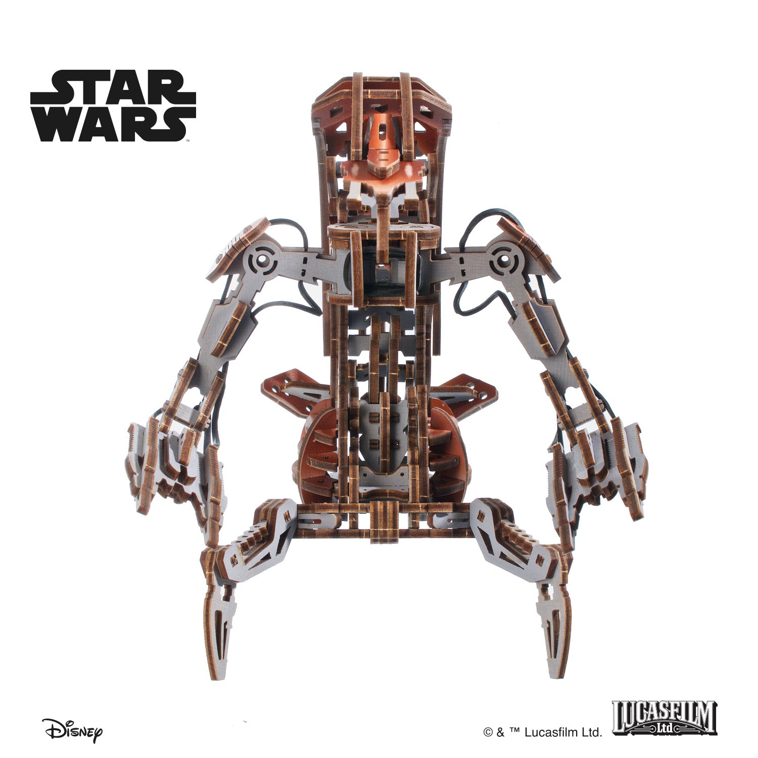 ugears-droideka-star-wars-series-kit-modello-meccanico-in-legno image 7