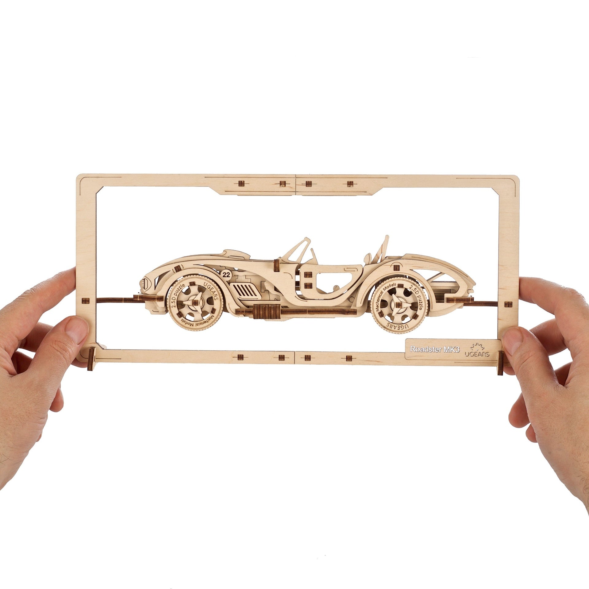 ugears-roadster-mk3-2-5d-puzzle-quadro-in-legno-da-parete-auto-muscle image 4