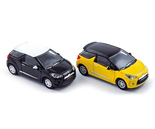 norev-citro-n-ds3-2010-noir-onyx-et-jaune-pegase-1-87 image 1