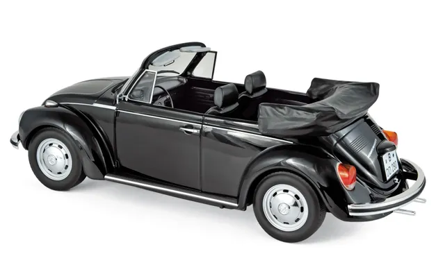 norev-vw-1303-maggiolino-cabriolet-1972-modellino-auto-1-18-nero-200-pz image 1