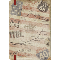 nostalgic-art-route-66-bike-map-taccuino-a5-128-pagine-15x20-cm image 2