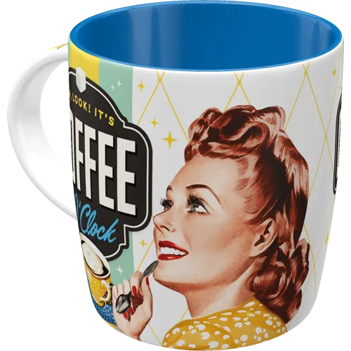 nostalgic-art-coffee-o-clock-tazza-in-ceramica-330-ml image 1