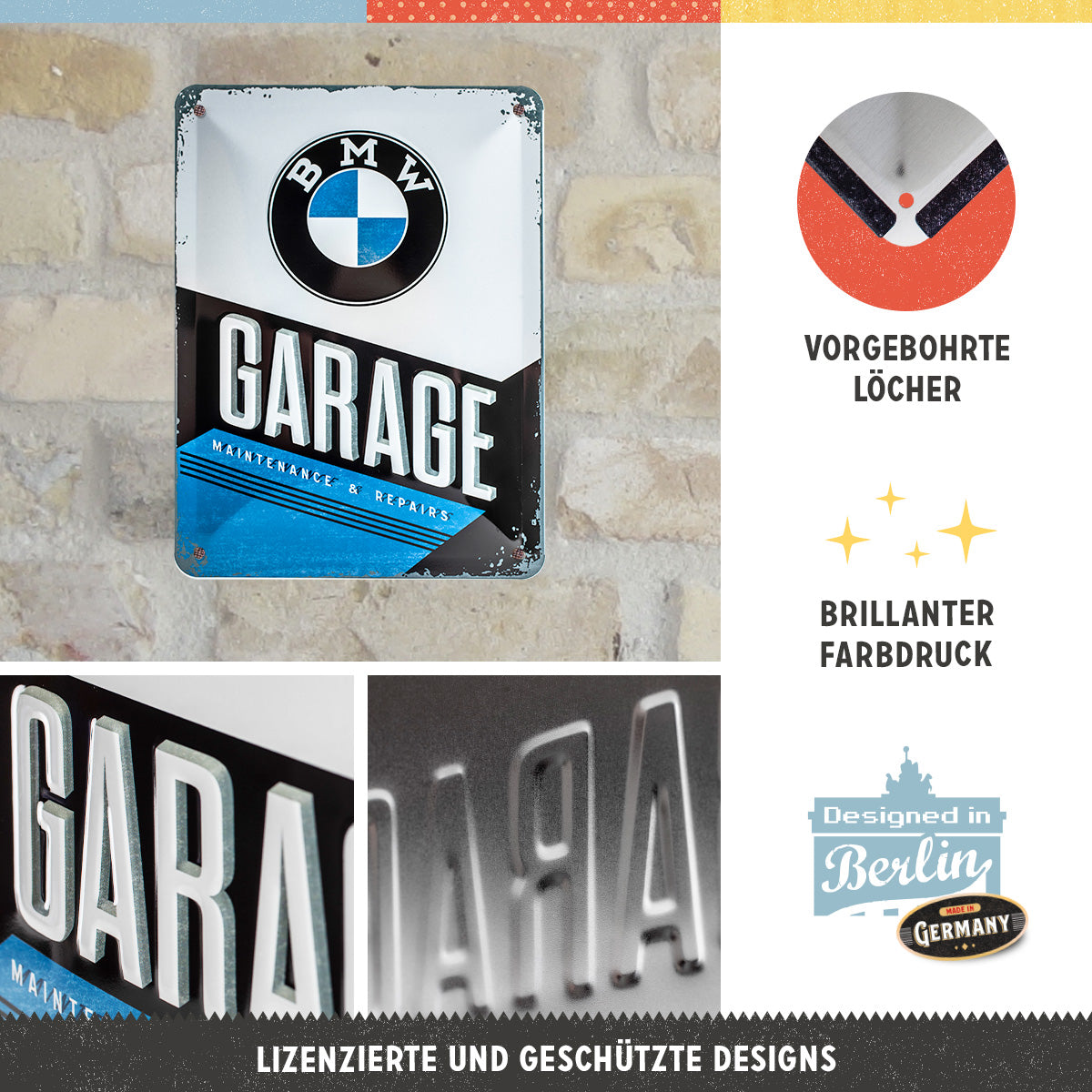 nostalgic-art-bmw-garage-targa-in-metallo-15x20-cm image 2