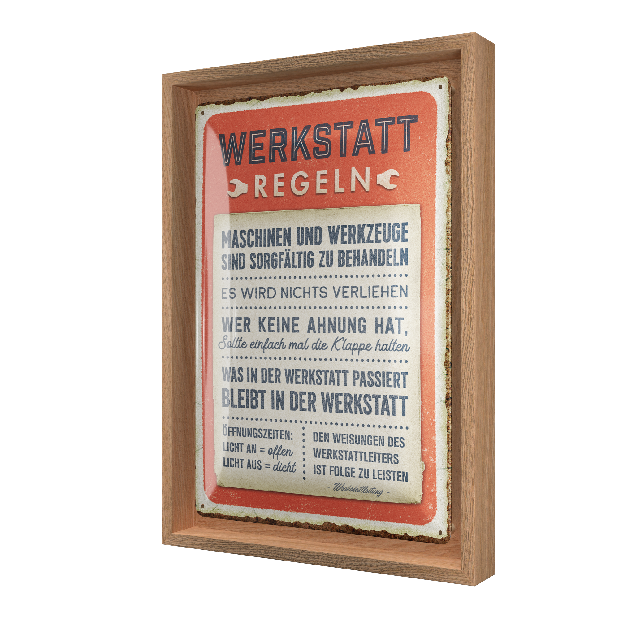 nostalgic-art-werkstattregeln-n-frame-m-edition-cornice-in-legno-insegna image 1