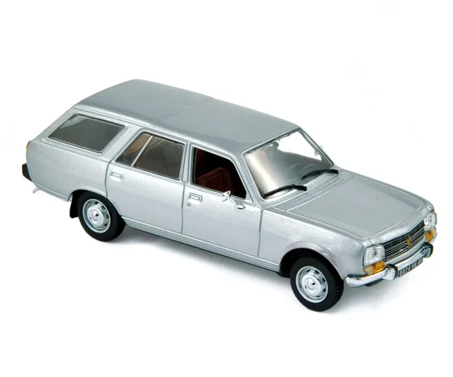 norev-peugeot-504-estate-1979-modellino-auto-1-43-grigio-chiaro-metallizzato image 1