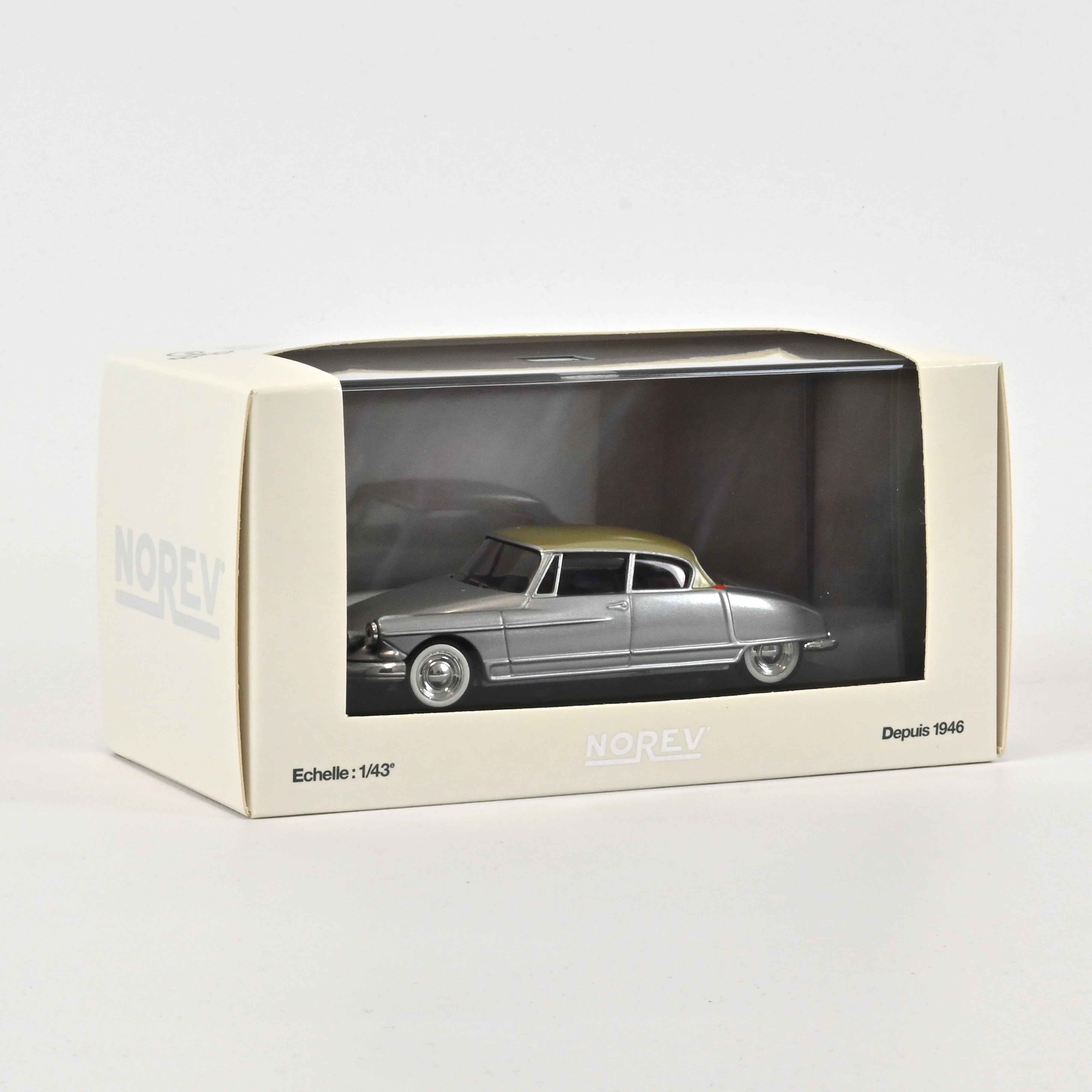 norev-citro-n-ds-chapron-le-paris-1958-grigio-1-43 image 1