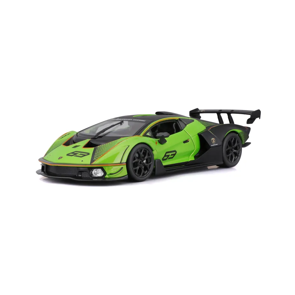 bburago-lamborghini-essenza-scv12-1-24-verde-e-nero-hypercar-race-diecast image 1
