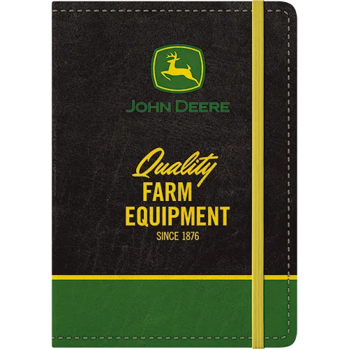 nostalgic-art-john-deere-farm-equipment-logo-black-quaderno-a5-128-pagine image 1