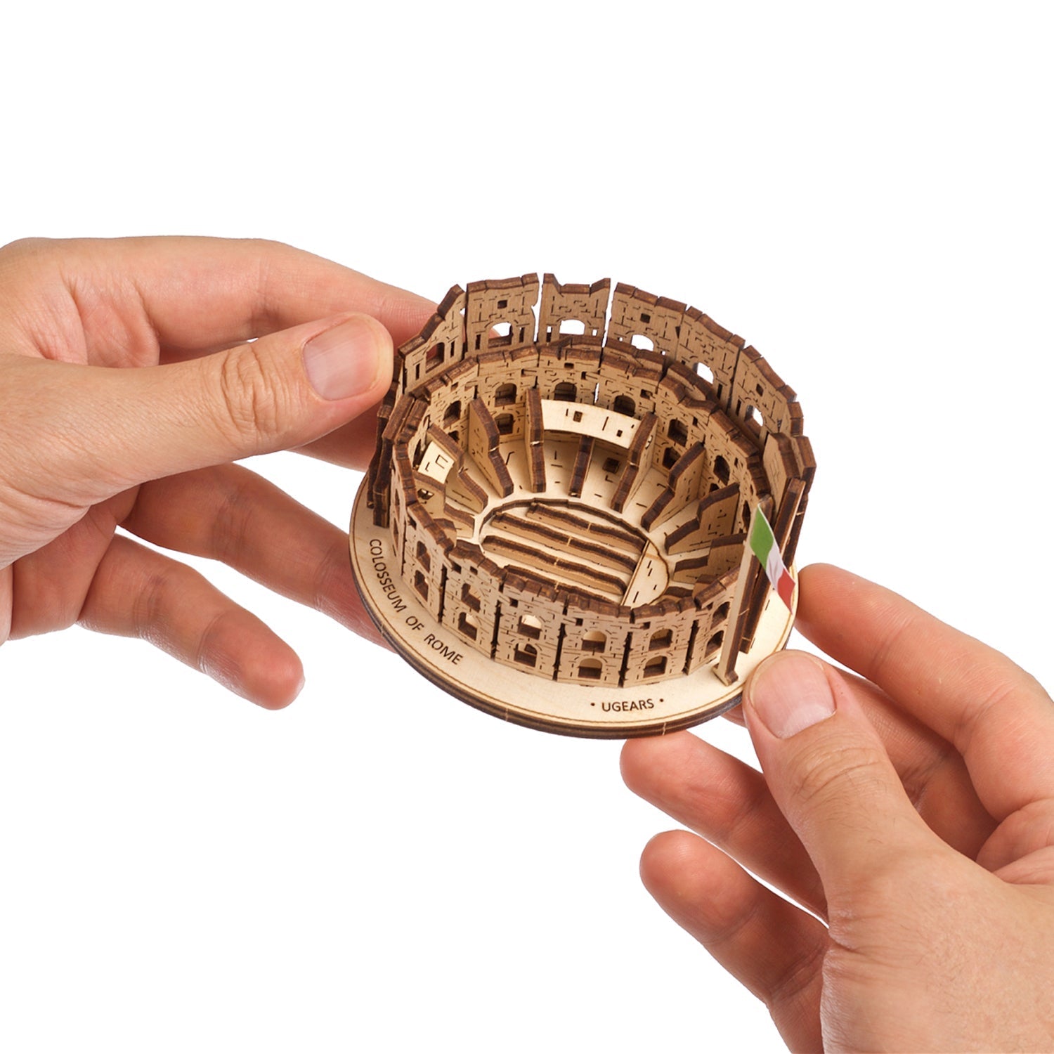 ugears-colosseo-di-roma-puzzle-3d-in-legno-meccanico image 4