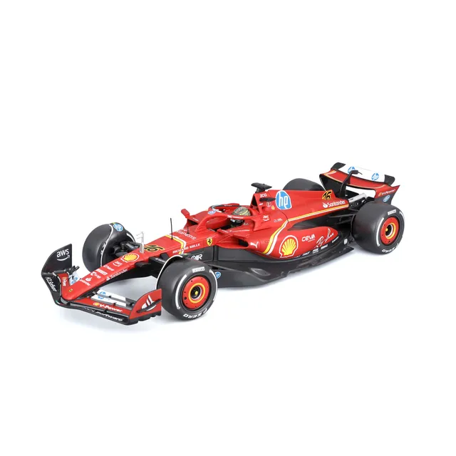 bburago-ferrari-sf-24-16-charles-leclerc-winner-monza-gp-2024-auto-f1-1-18-die-c image 1
