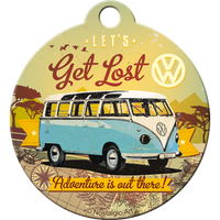 nostalgic-art-vw-bulli-let-s-get-lost-portachiavi-in-metallo-4-cm image 3