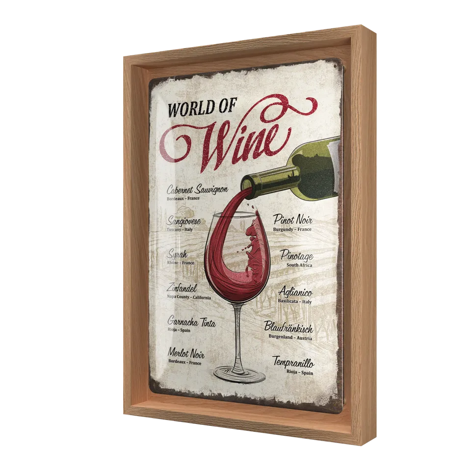 nostalgic-art-n-frame-m-edition-world-of-wine-cornice-rovere-24x33-5-cm image 1