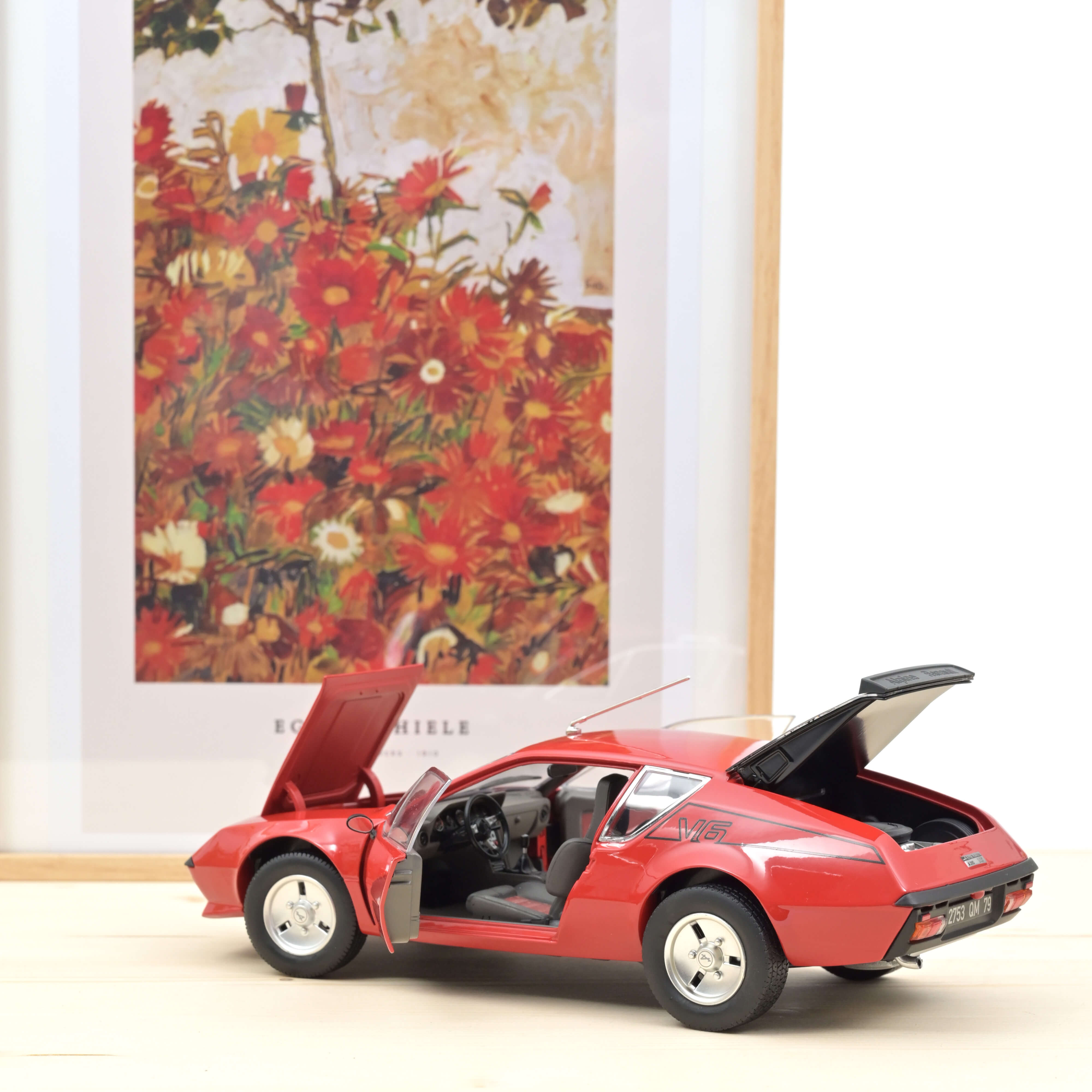 norev-alpine-a310-v6-1979-modellino-auto-1-18-rosso-con-deco-v6-edizione-200-pz image 3