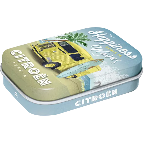 nostalgic-art-citroen-type-h-happiness-comes-in-waves-pocket-box-6x4-cm image 1
