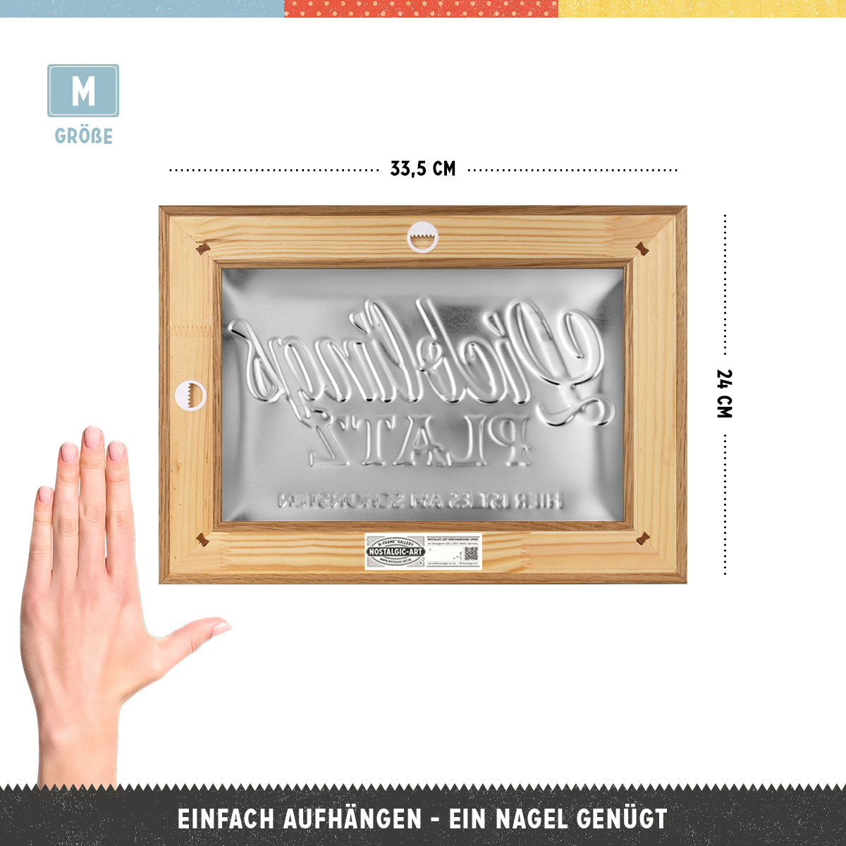 nostalgic-art-n-frame-m-edition-lieblingsplatz-cornice-in-legno-24x33-5-cm image 2