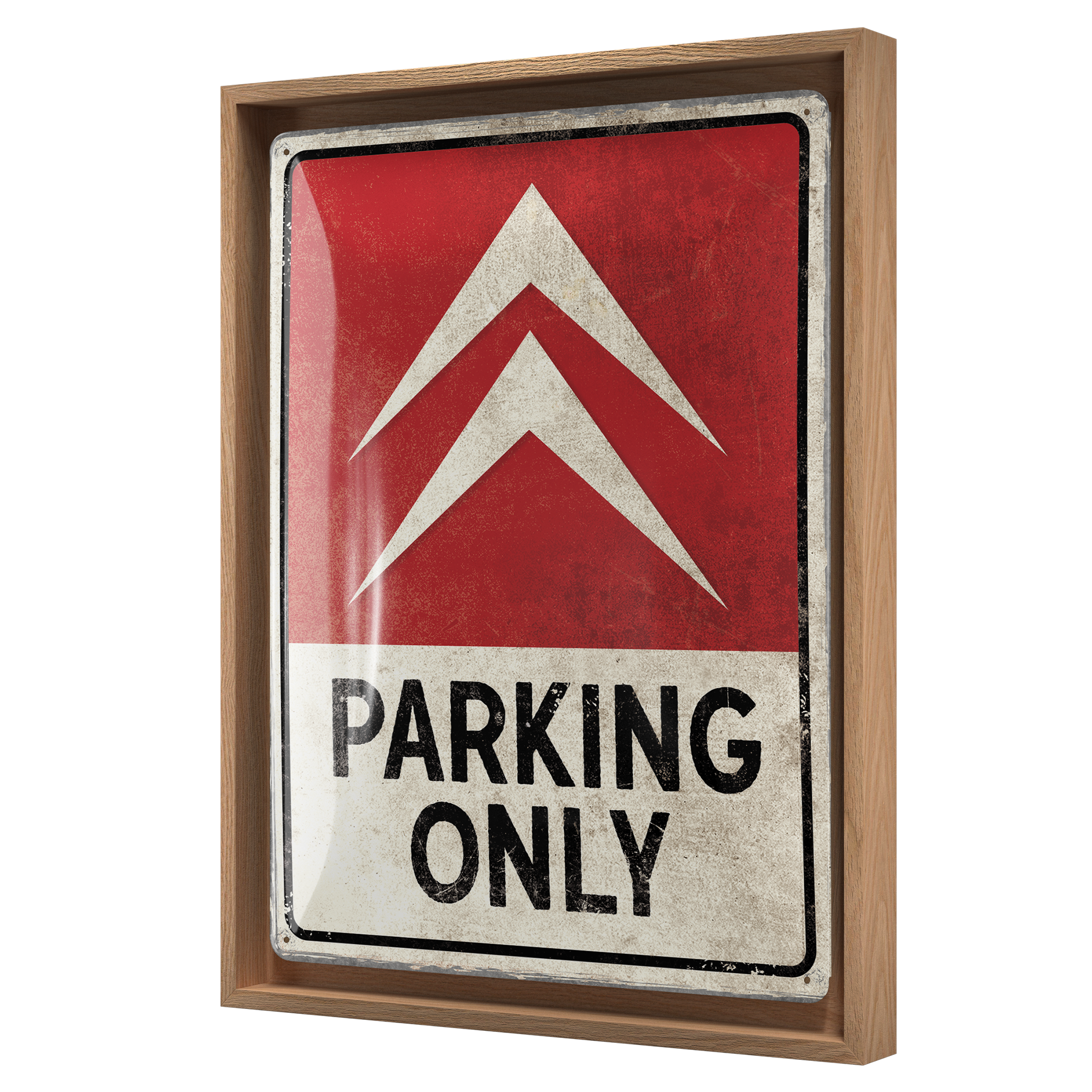 nostalgic-art-citroen-parking-only-n-frame-l-edition-targa-in-metallo-con-cornic image 1