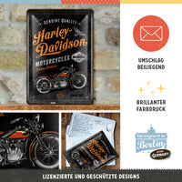 nostalgic-art-harley-davidson-timeless-tradition-metal-card-10x14-cm image 3