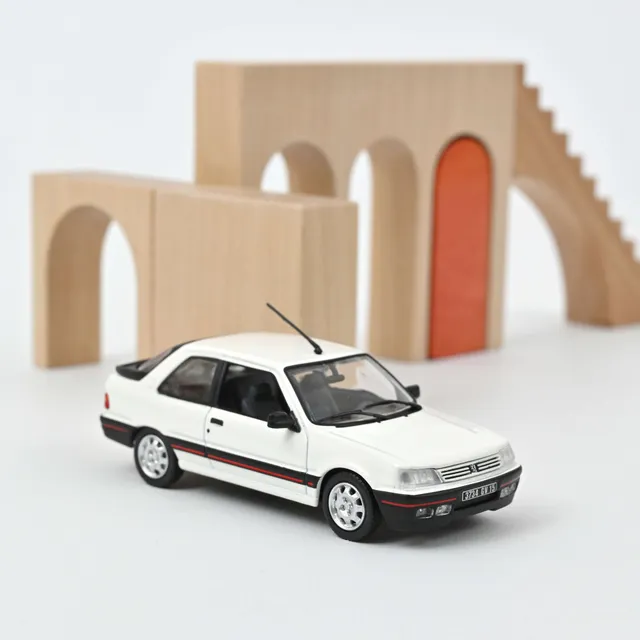 norev-peugeot-309-gti-1987-meije-white-modellino-auto-1-43 image 1