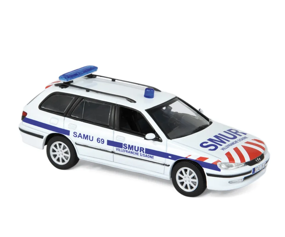norev-peugeot-406-break-2003-smur-1-43-modellino-mezzo-soccorso image 1
