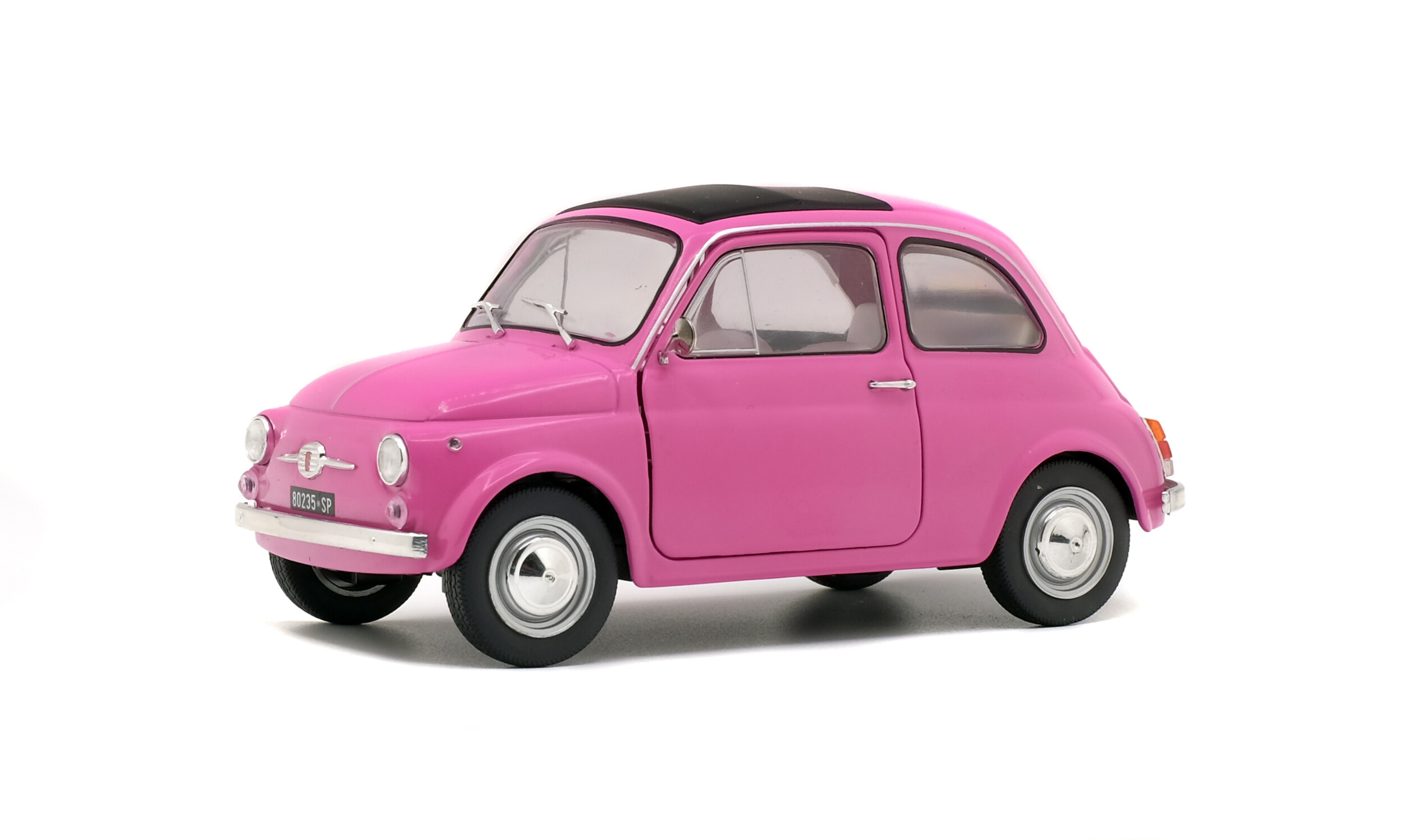 solido-fiat-500-pink-1965-modellino-die-cast-1-18 image 2