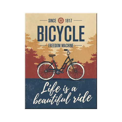 nostalgic-art-bicycle-beautiful-ride-magnete-da-frigo-6x8-cm-2 image 1