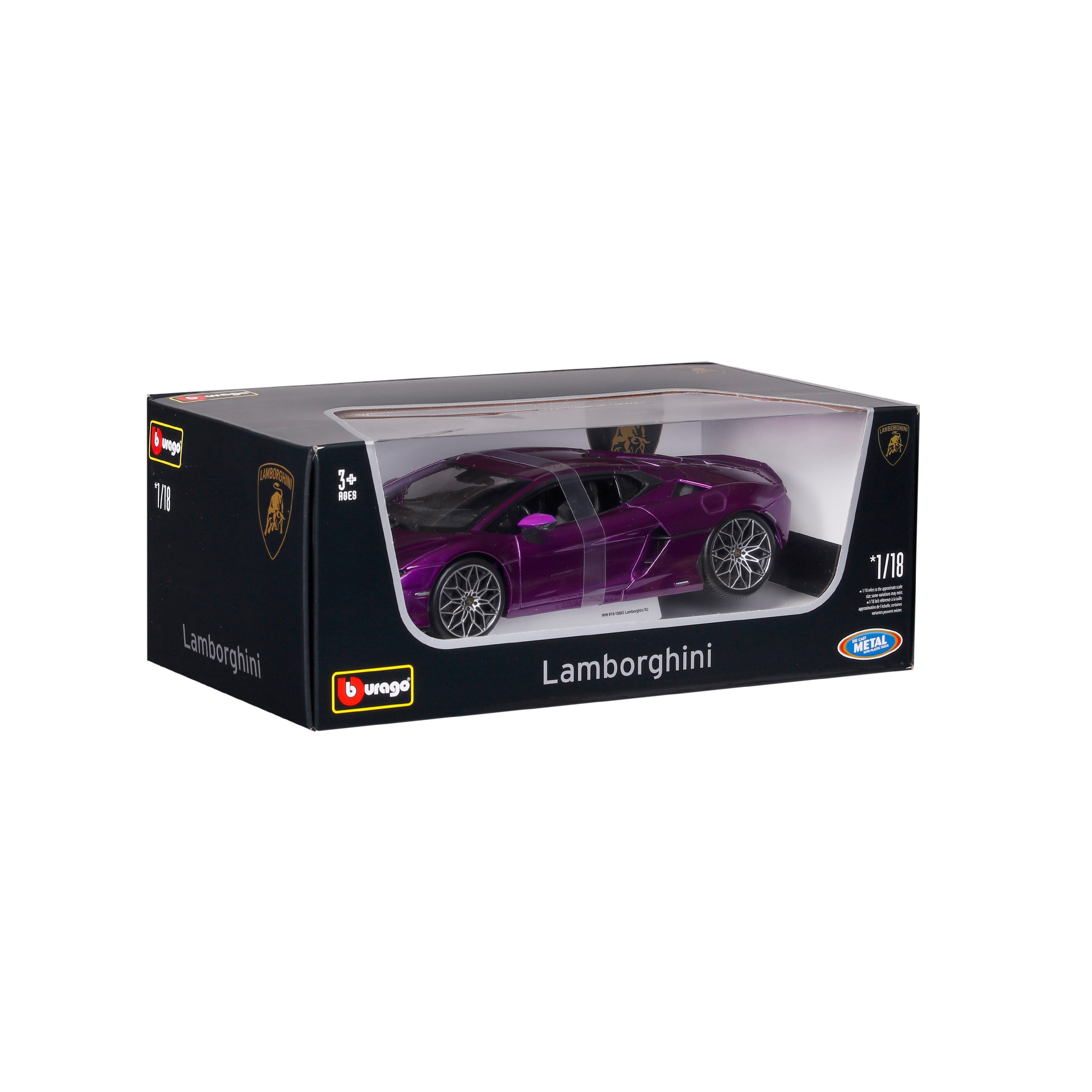 bburago-lamborghini-temerario-1-18-viola-metallizzato-modellino-diecast-apribile image 2