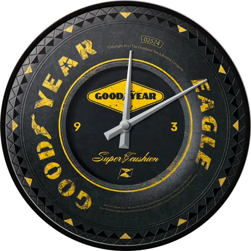 nostalgic-art-goodyear-wheel-orologio-da-parete-in-latta-31-cm image 1