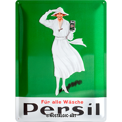 nostalgic-art-persil-wei-e-dame-gr-n-1922-targa-in-metallo-30x40-cm-2 image 2