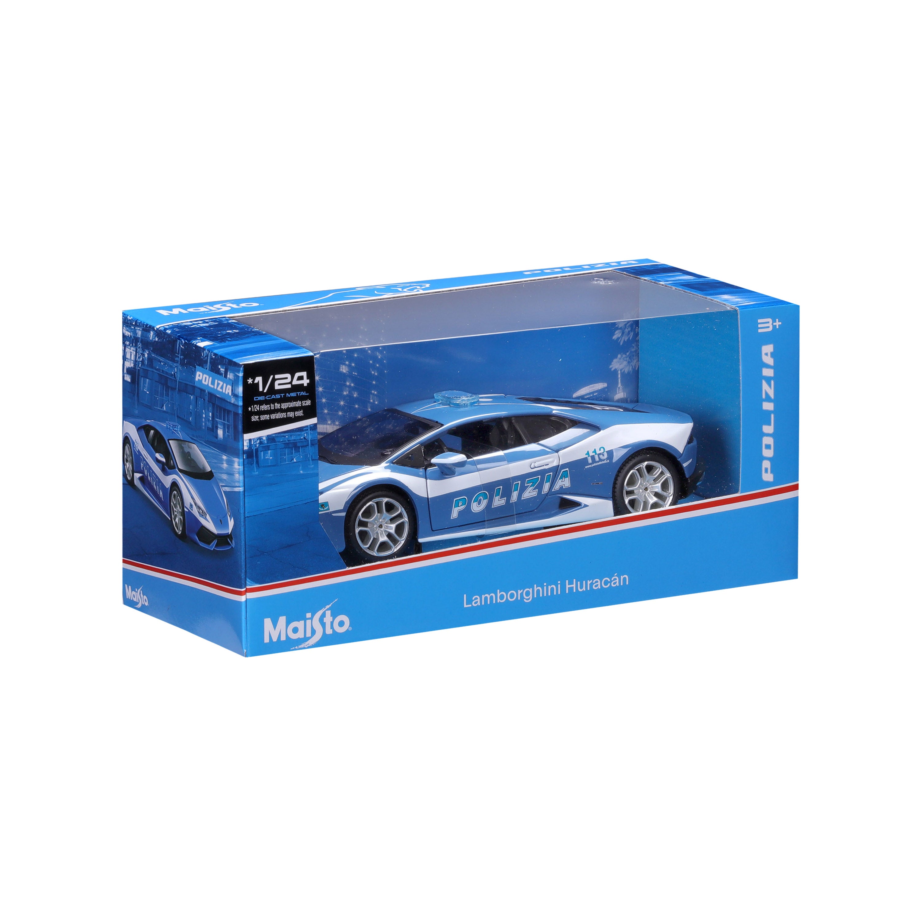 bburago-lamborghini-hurac-n-police-1-24-modellino-diecast image 2