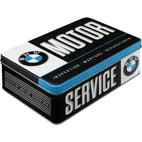 nostalgic-art-bmw-service-scatola-piatta-in-metallo-2-5-l image 1