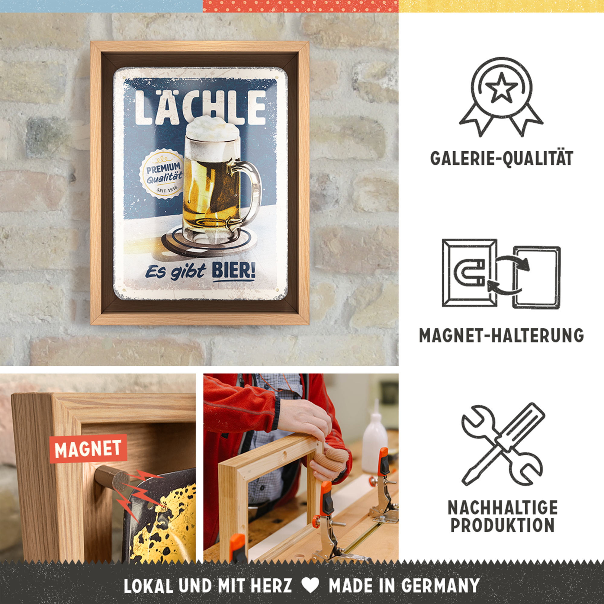 nostalgic-art-n-frame-s-edition-l-chle-es-gibt-bier-cornice-legno-18-5x24-cm image 3