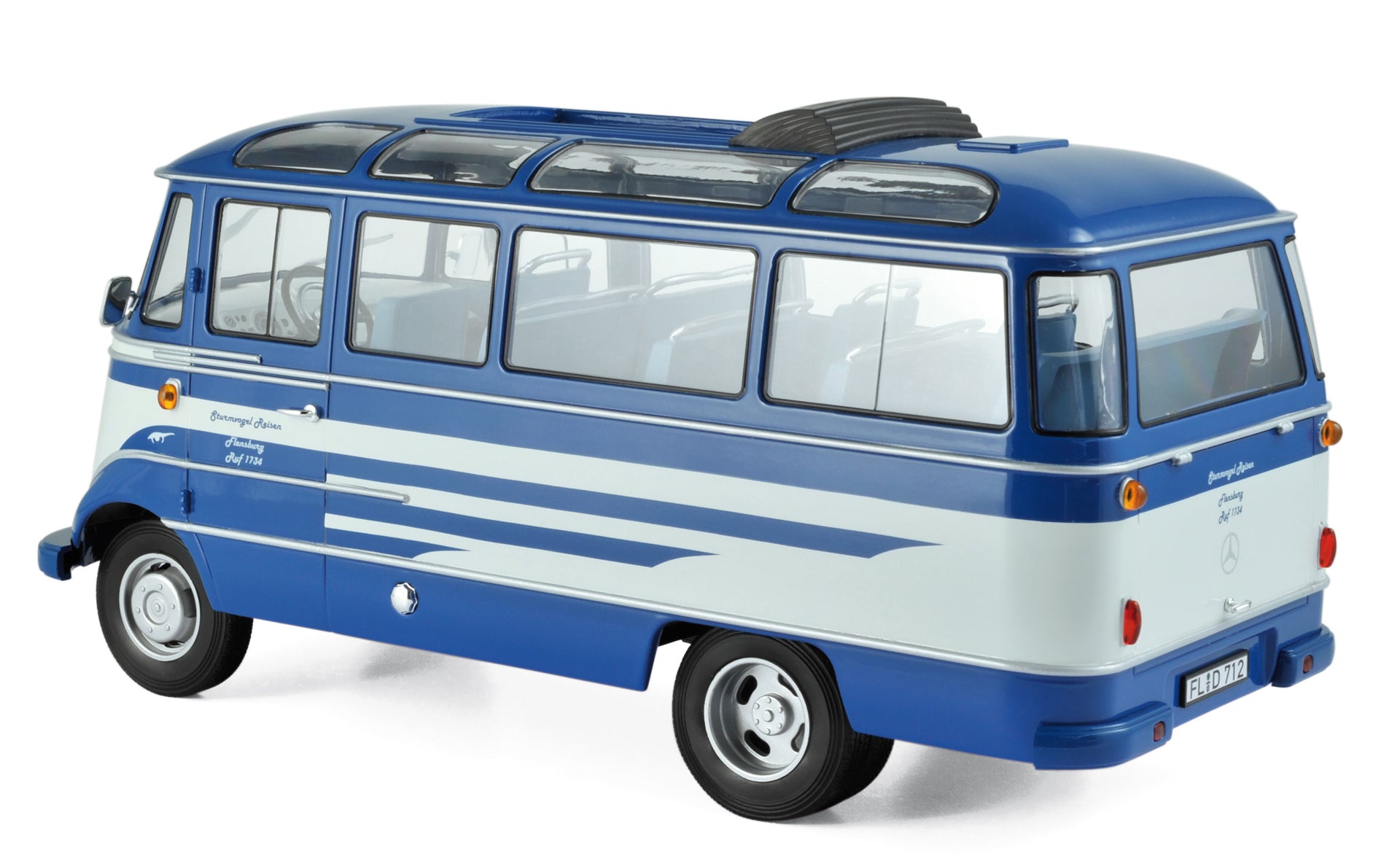 norev-mercedes-benz-o319-bus-1957-blu-e-beige-modellino-1-18 image 1