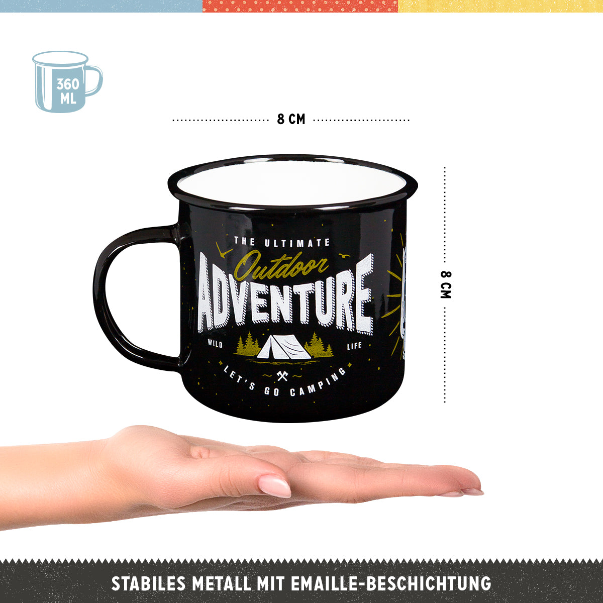 nostalgic-art-outdoor-adventure-tazza-smaltata-360-ml-8-x-8-cm image 2