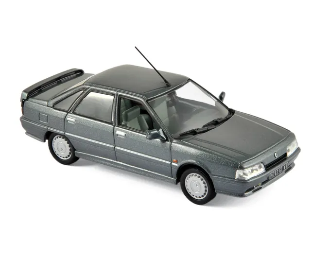 norev-renault-21-turbo-1988-grigio-antracite-modellino-auto-1-43 image 1
