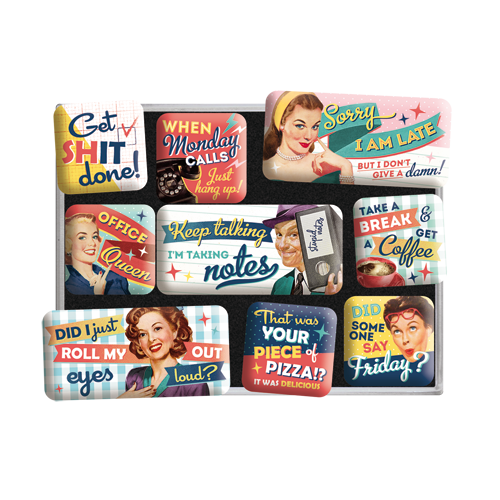 nostalgic-art-office-fun-set-magneti-say-it-50s-7x9x2-cm image 2
