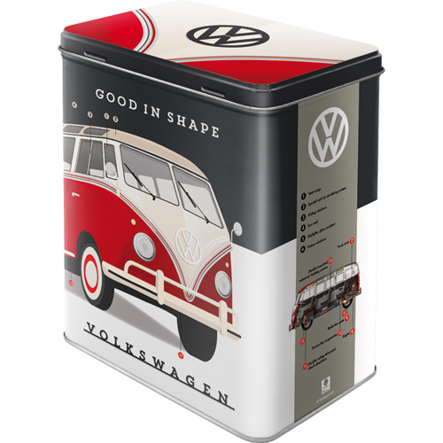 nostalgic-art-vw-good-in-shape-scatola-in-metallo-l-3-litri-10x14x20-cm image 1