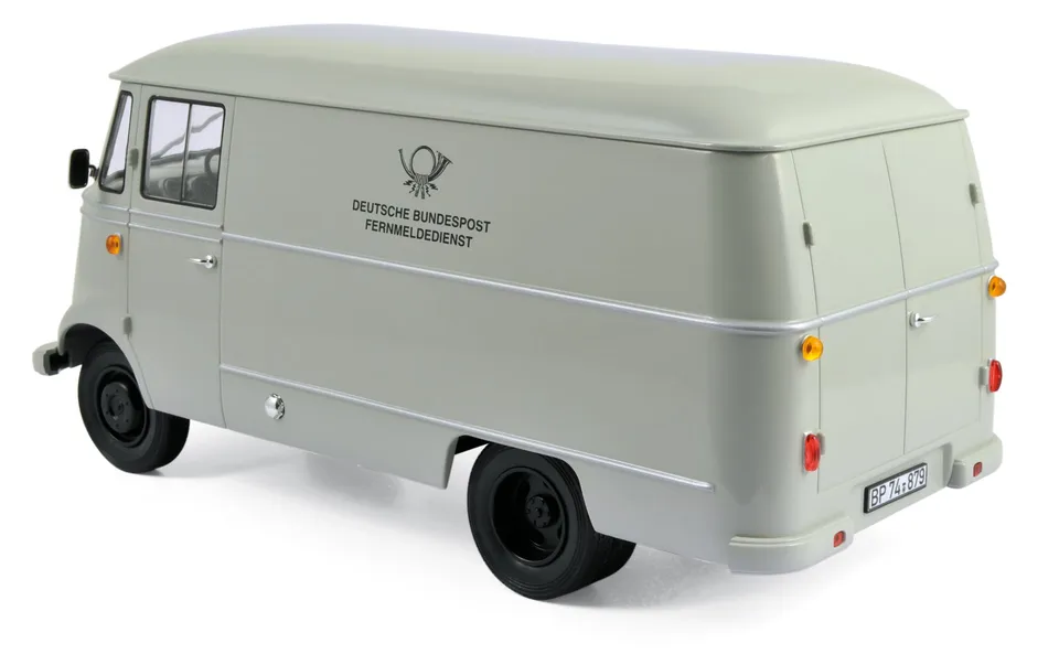 norev-mercedes-benz-l319-van-deutsche-post-grigio-modellino-1-18 image 1