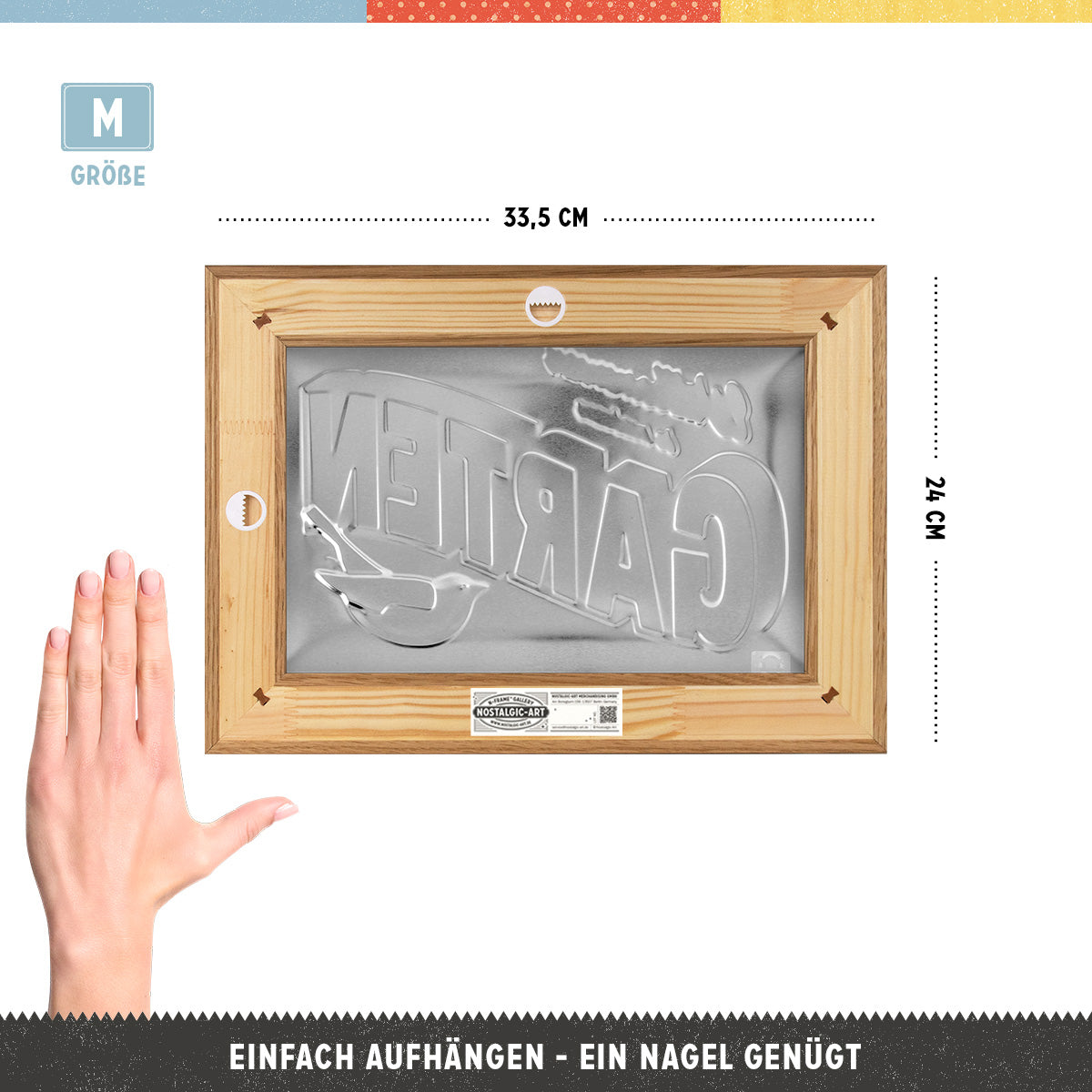 nostalgic-art-willkommen-in-meinem-garten-special-edition-n-frame-m-24x33-5-cm image 2