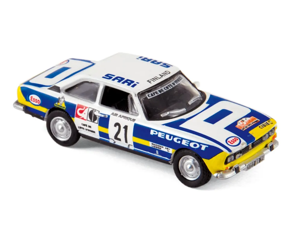 norev-peugeot-504-coupe-rallye-du-bandama-1976-modellino-1-87-minijet image 1
