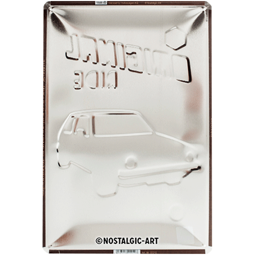 nostalgic-art-vw-golf-the-original-ride-targa-in-metallo-20x30-cm-2 image 3