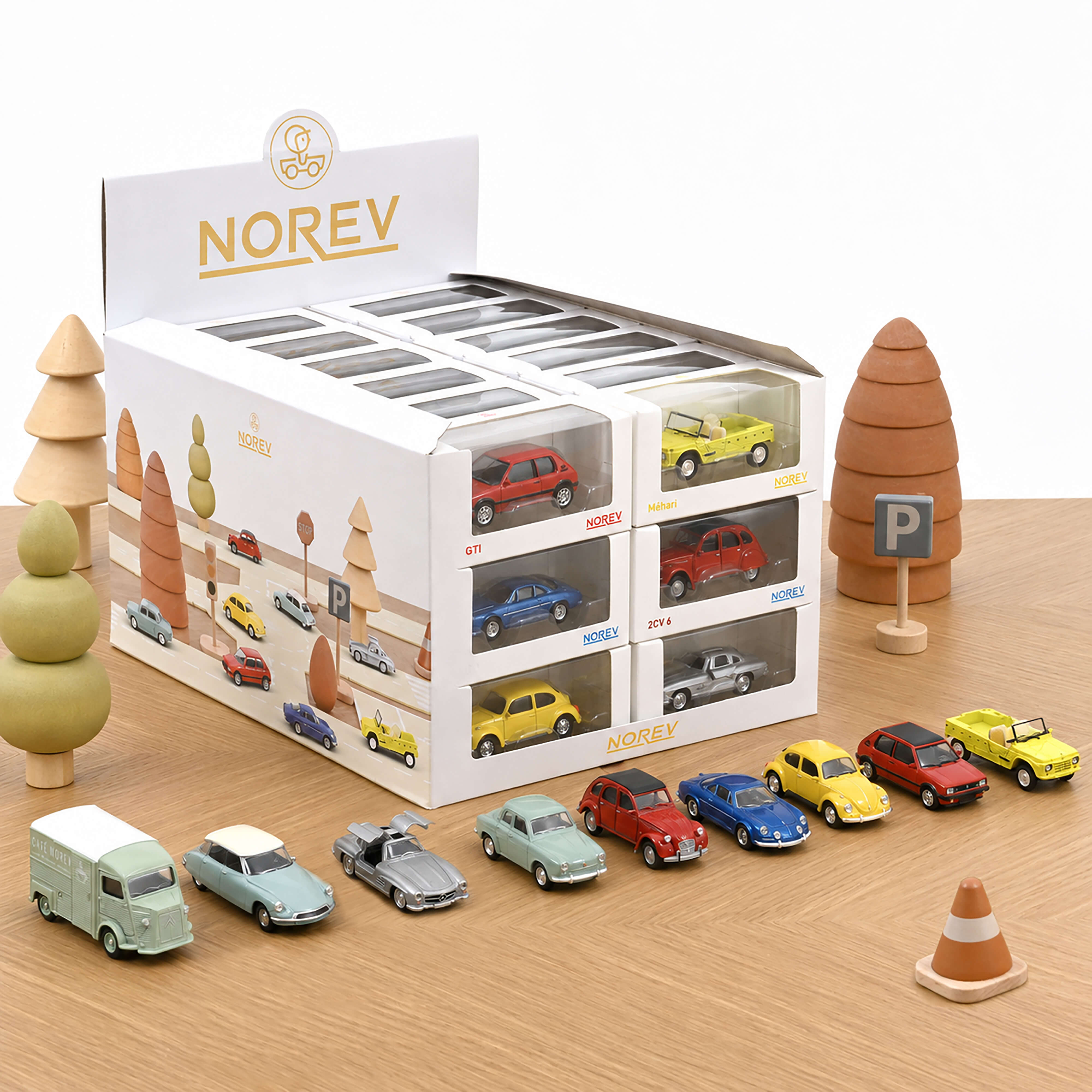 norev-display-36-pcs-classic-assortiment-modellini-auto-1-64 image 1