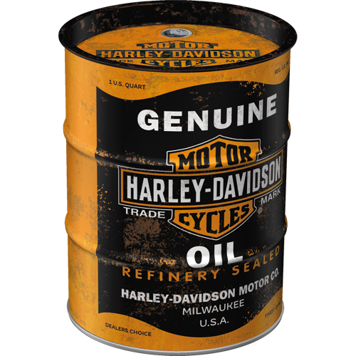 nostalgic-art-harley-davidson-genuine-oil-salvadanaio-fusto-olio-600-ml image 3