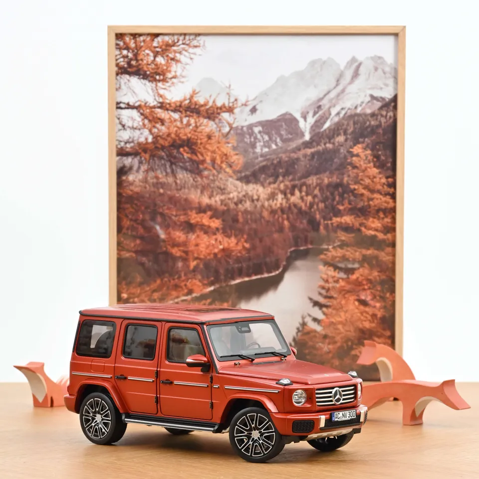 norev-mercedes-benz-classe-g-2024-arancione-rame-opaco-1-18-die-cast image 1