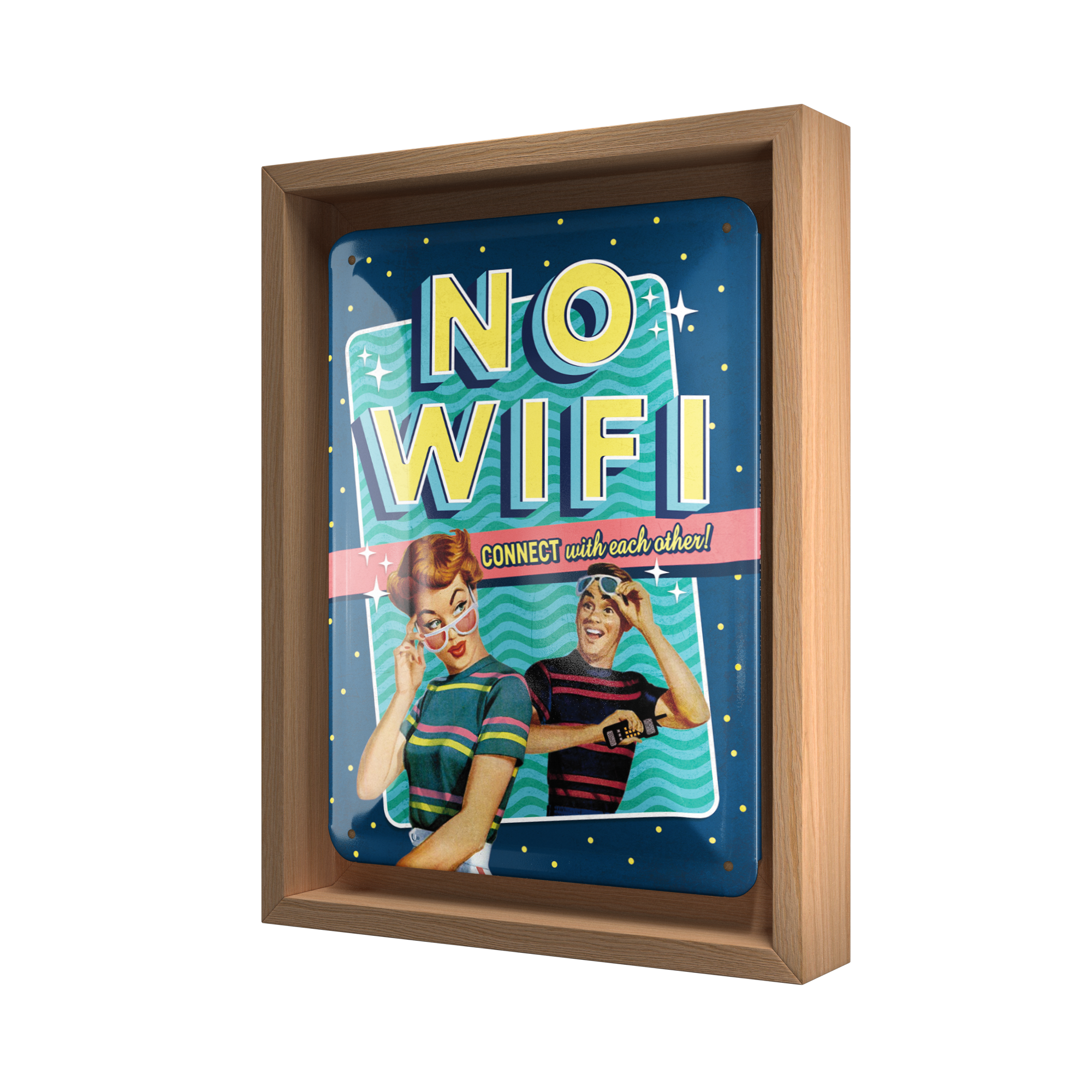 nostalgic-art-no-wifi-n-frame-s-edition-cornice-in-legno-insegna-metallo-18-5-x- image 1