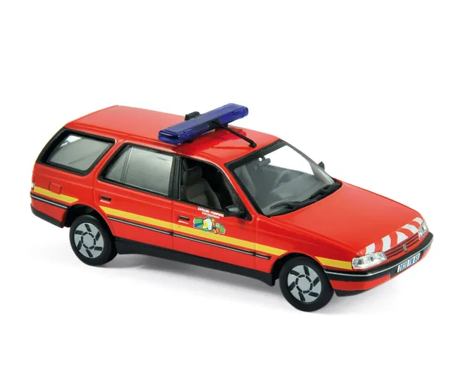 norev-peugeot-405-break-1991-modellino-1-43-pompiers image 1