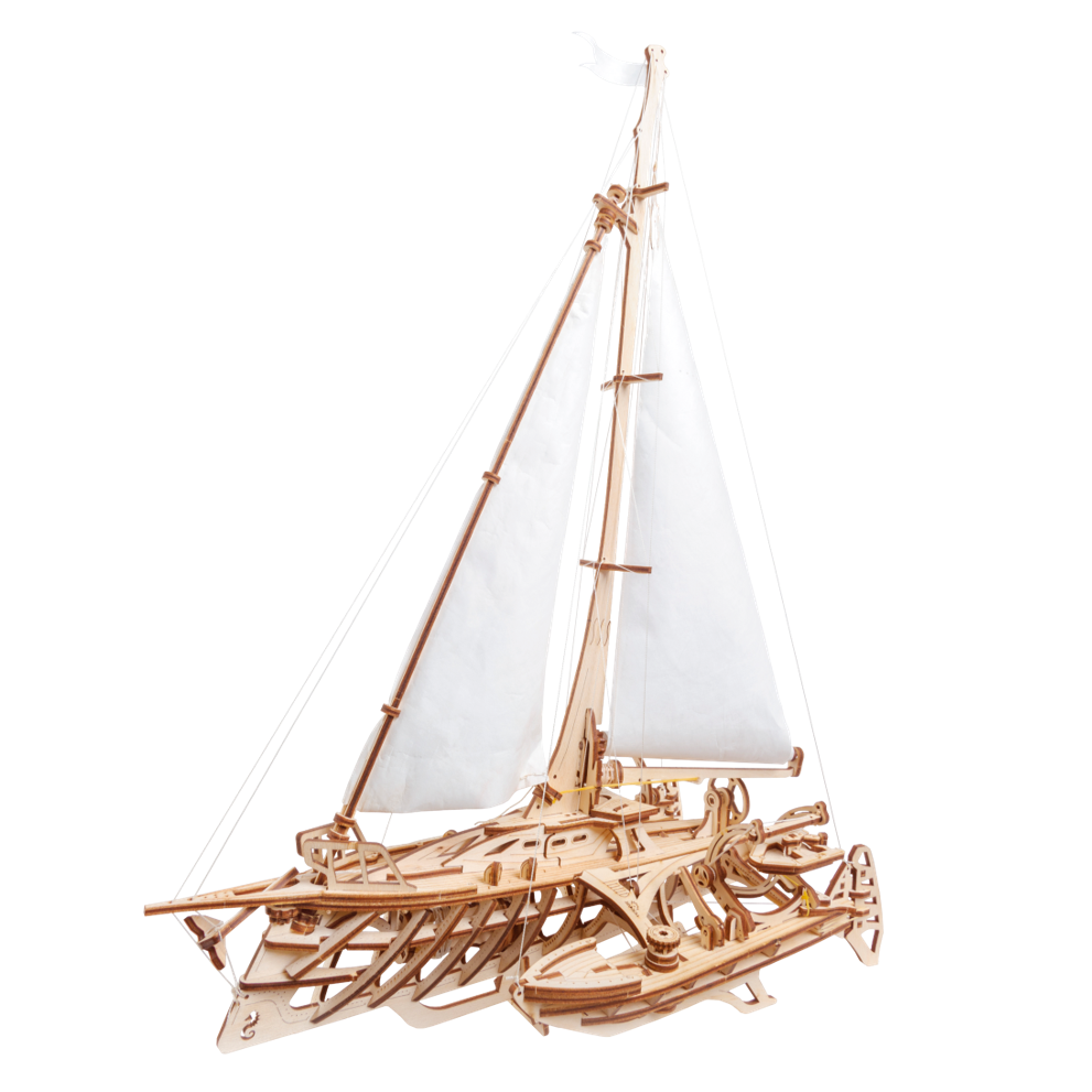 ugears-trimaran-merihobus-veliero-trimarano-in-legno-da-costruire image 2