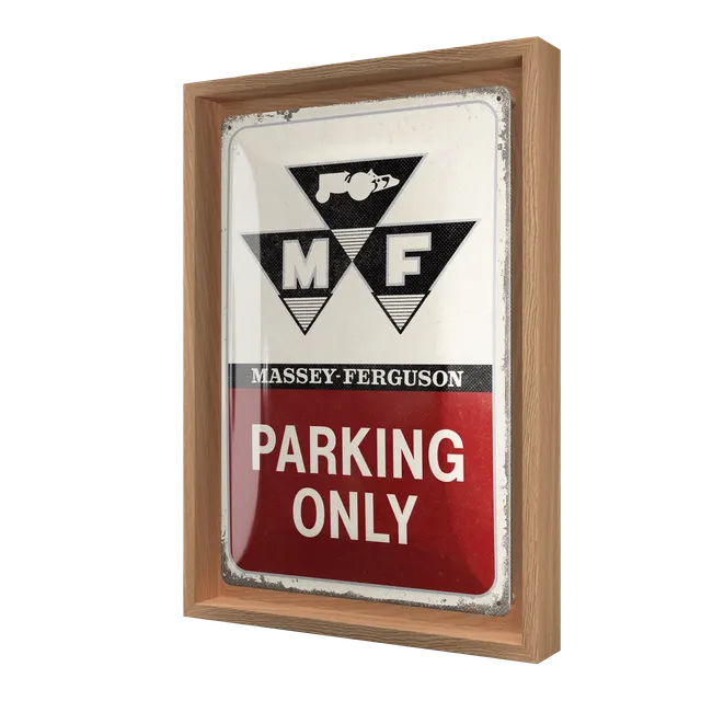 nostalgic-art-massey-ferguson-parking-only-cornice-n-frame-m-24x33-5-cm image 1