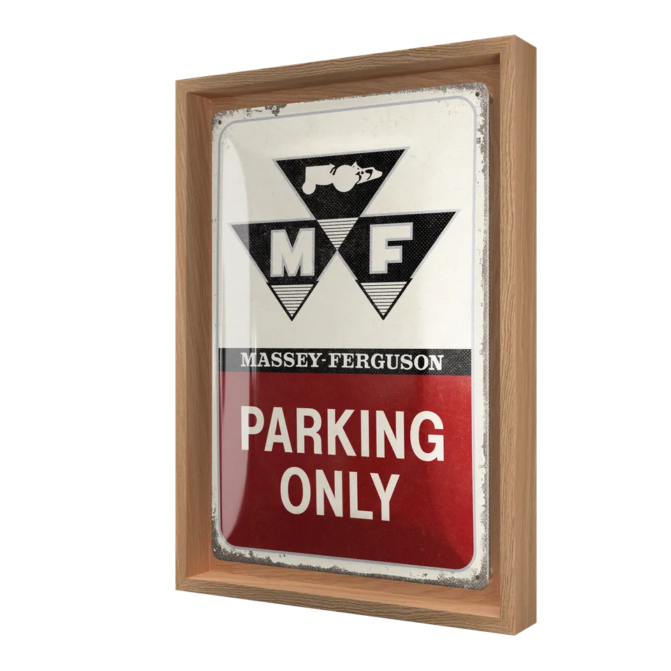 nostalgic-art-massey-ferguson-parking-only-cornice-n-frame-m-24x33-5-cm image 1
